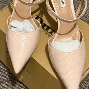 Dune London Blush Textured Heels